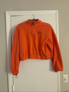 Calvin Klein Performance Coral Pink Fleece Pullover